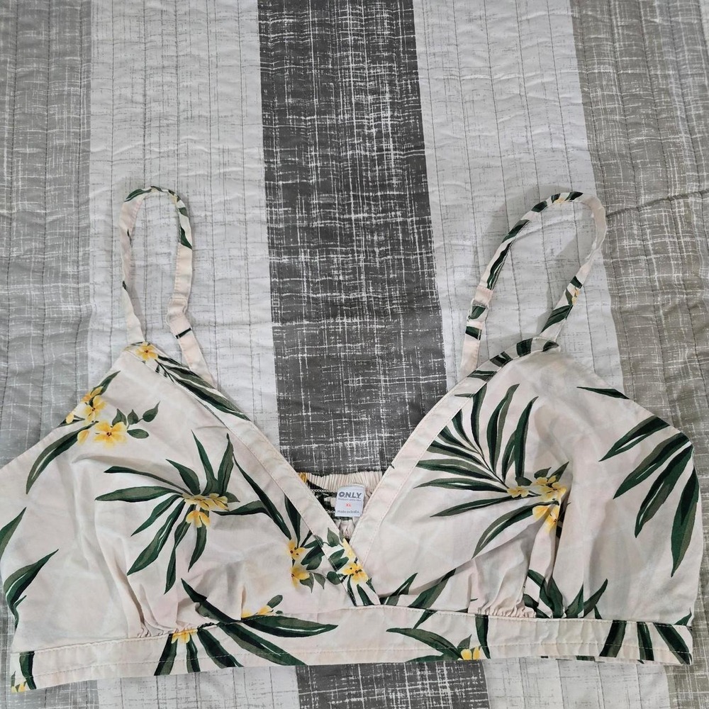 ONLY floral crop top XL